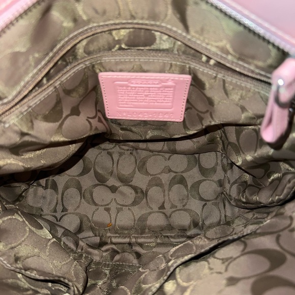 Coach #1841 Elegant Pink and Cream Tote Bag - Picture 6 of 8